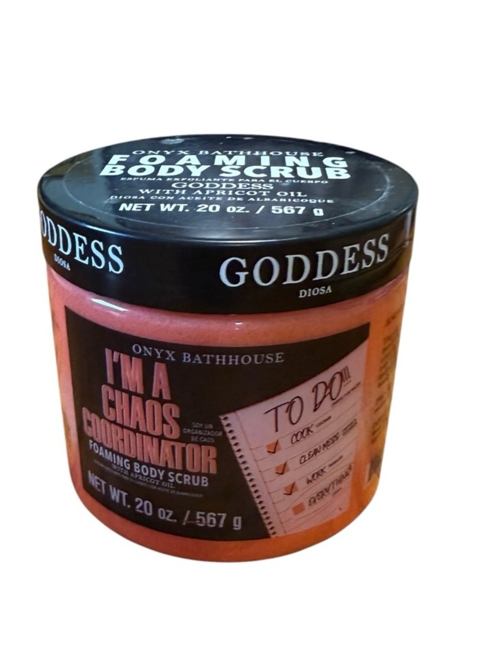 ONYX BATHHOUSE Goddess Foaming Body Scrub with Apricot Oil New 20 oz